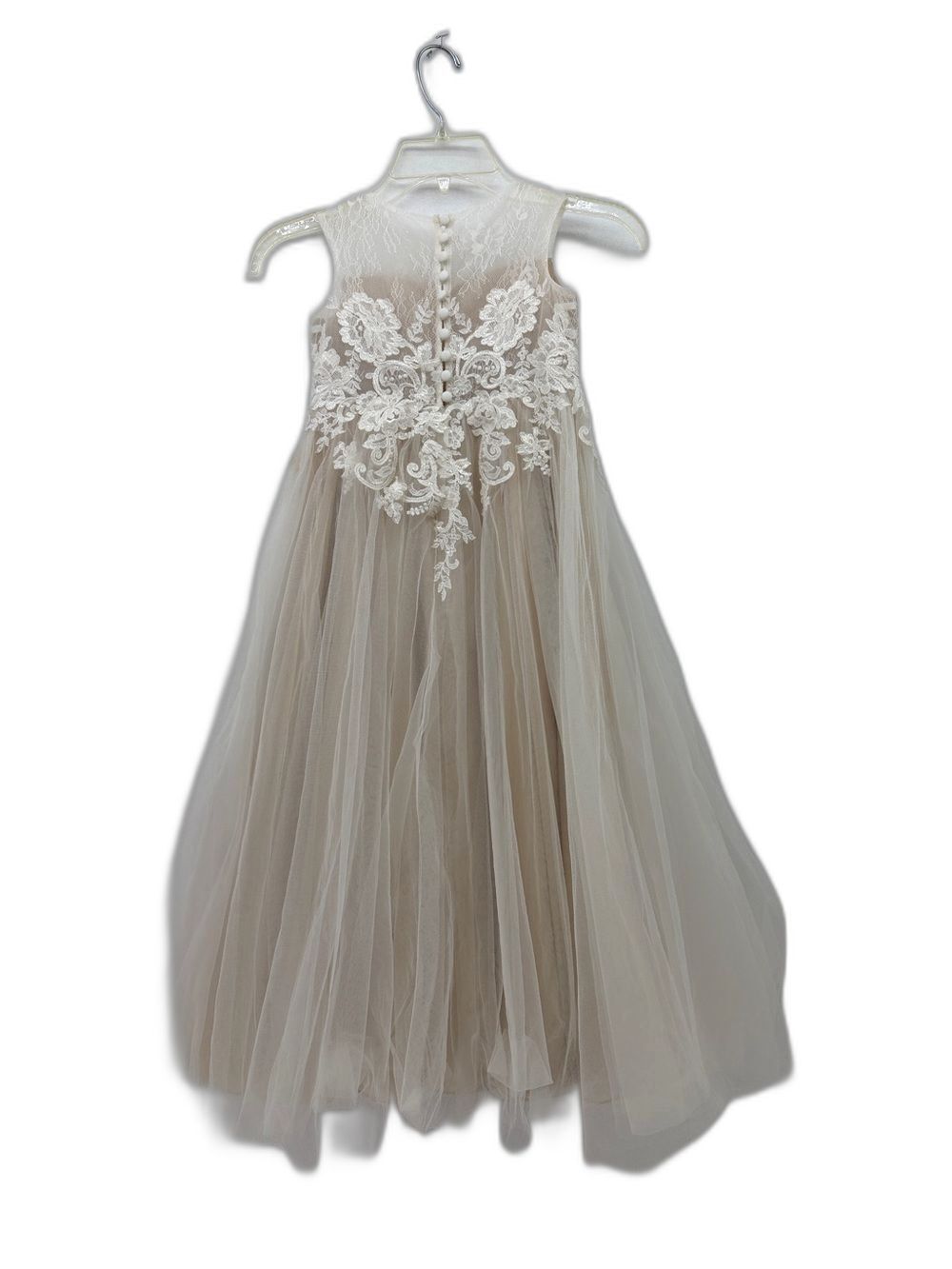 David's Bridal Tulle & Lace Overlay Dress Gorgeous - Picture 3 of 3